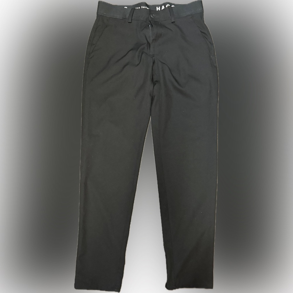 Haggar Men's Black Pants | Sz 32 x 32 | Slim Fit